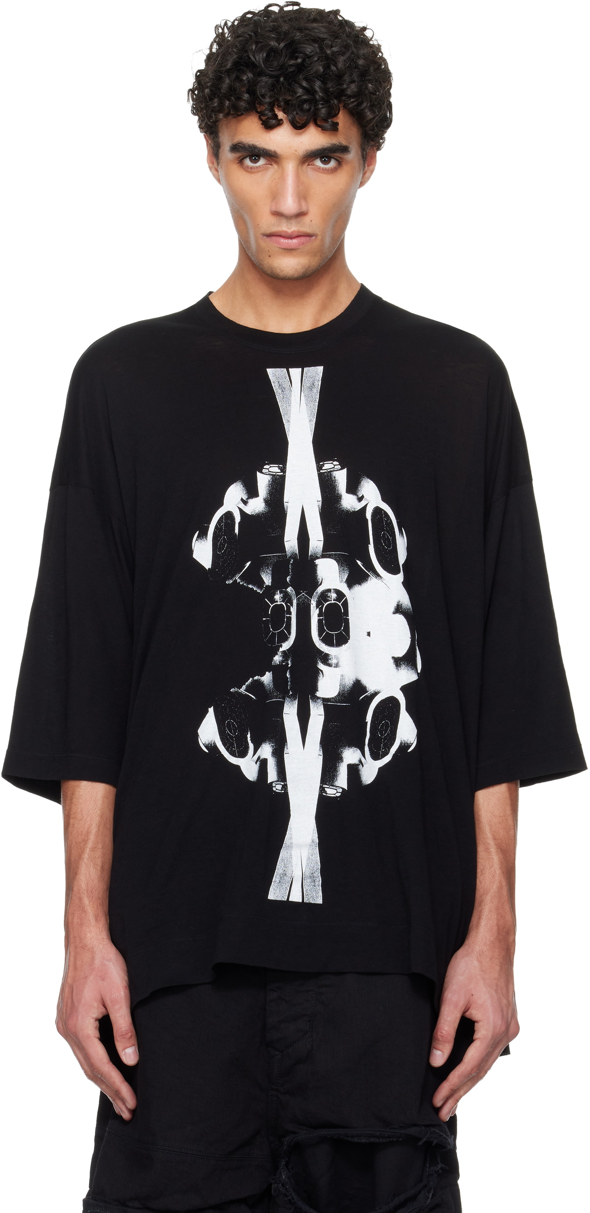 Christian Dada Black Unknown Powers T-Shirt Christian Dada