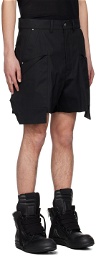Rick Owens Black Stefan Cargo Shorts