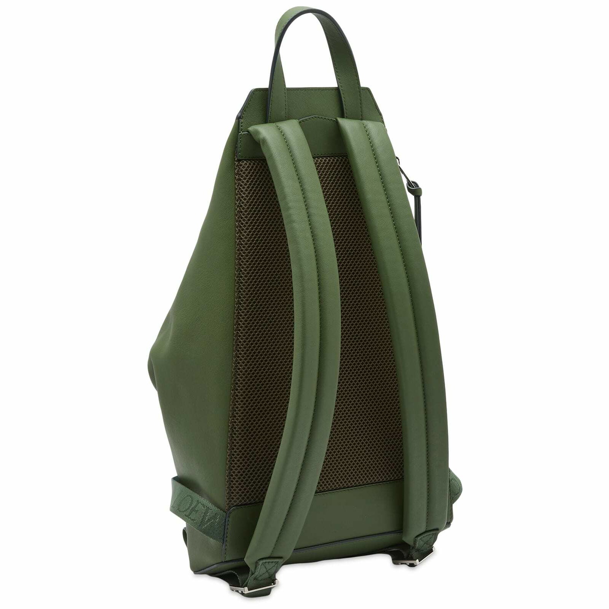 Loewe Men's Convertible Small Backpack in Hunter Green Loewe