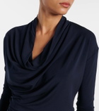 Tove Fina draped jersey top