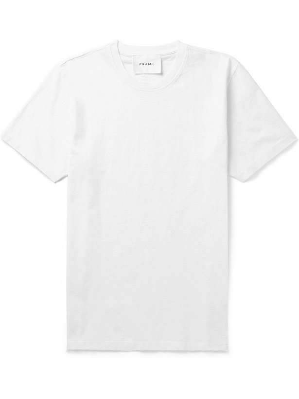 Photo: FRAME - Cotton-Jersey T-Shirt - White