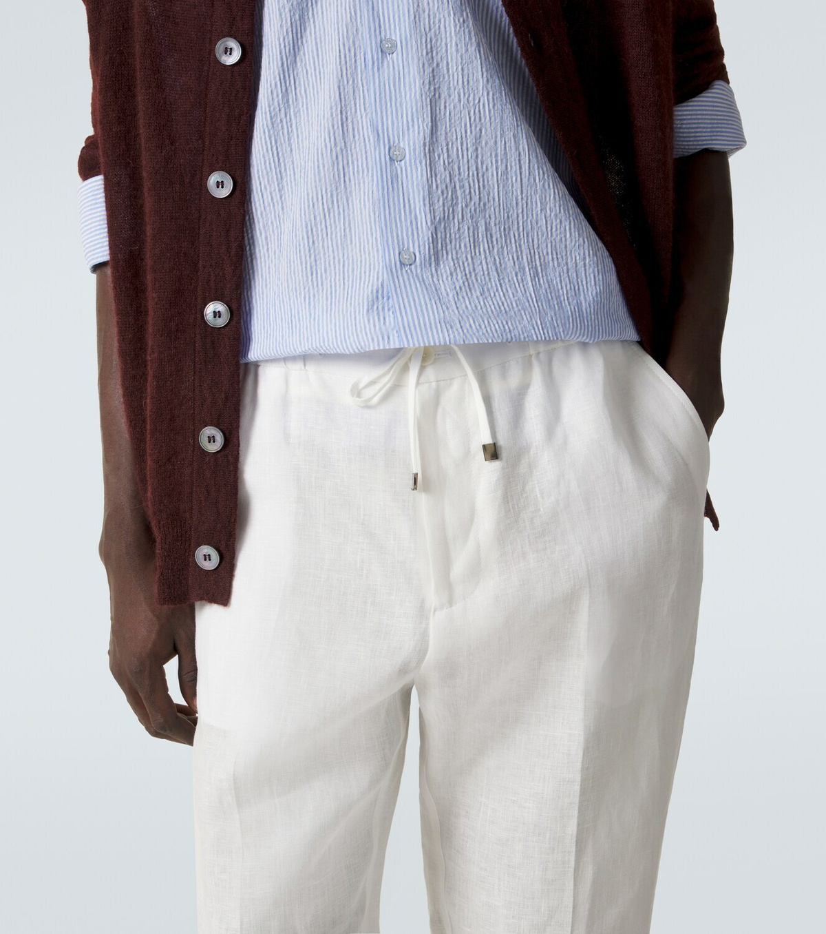 Etro Linen slim pants