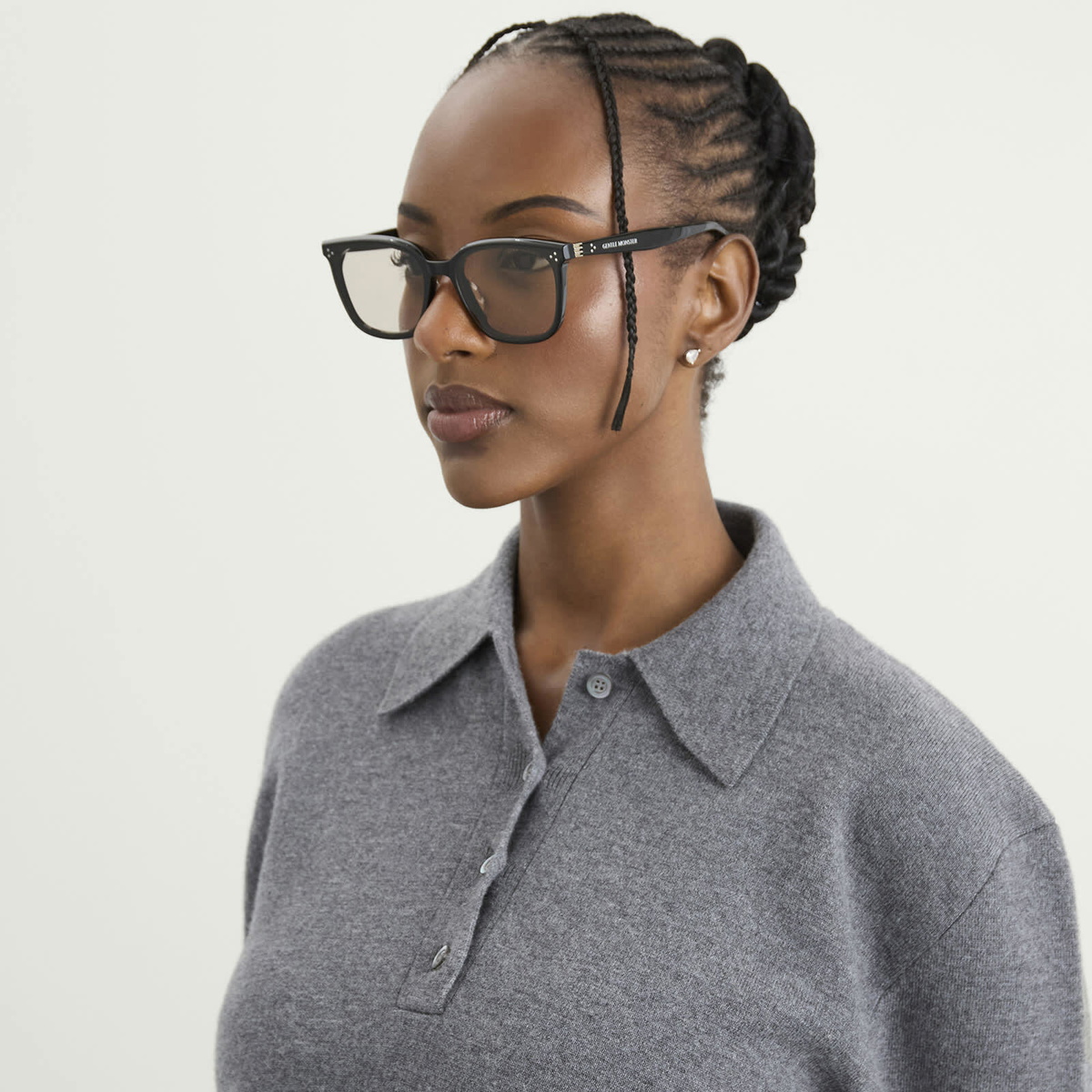 Gentle Monster By Row Sunglasses in Black/Brown 