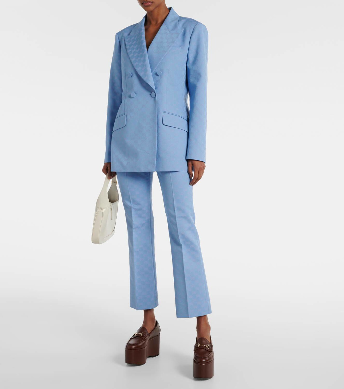 【関税込み】gucci Lame blazer 関税込み】gucci Lame blazer GG lamé blazer in grey - Gucci