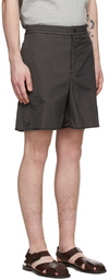 Solid Homme Black Nylon Shorts