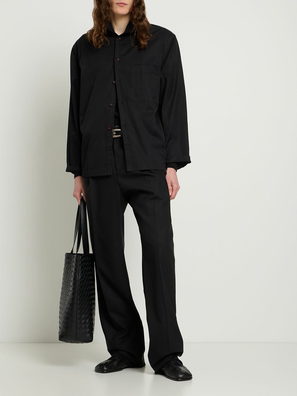 LEMAIRE Stand Collar Cotton Shirt Lemaire