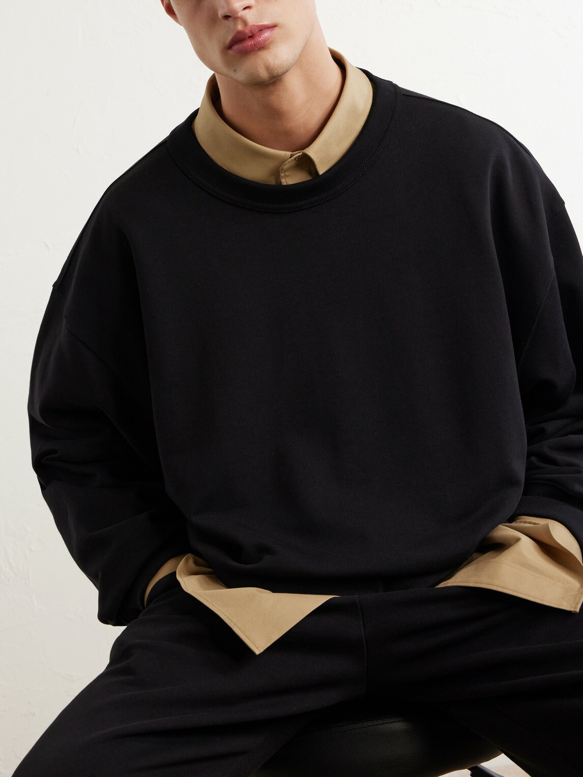Dries Van Noten - Hax Oversized Cotton Sweatshirt - Black