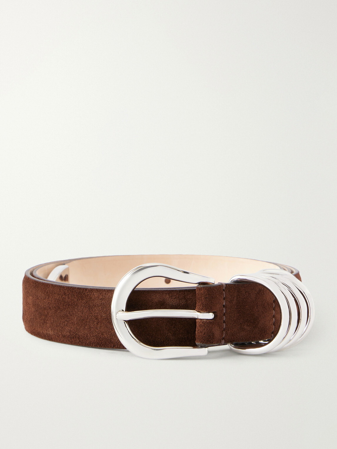 Déhanche - 3cm Hollyhock Suede Belt - Brown