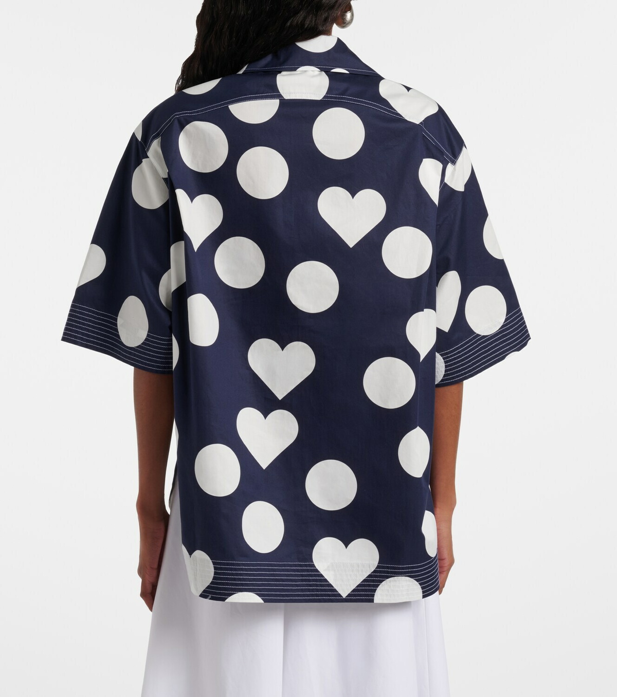 Jacquemus Marin polka-dot cotton poplin shirt