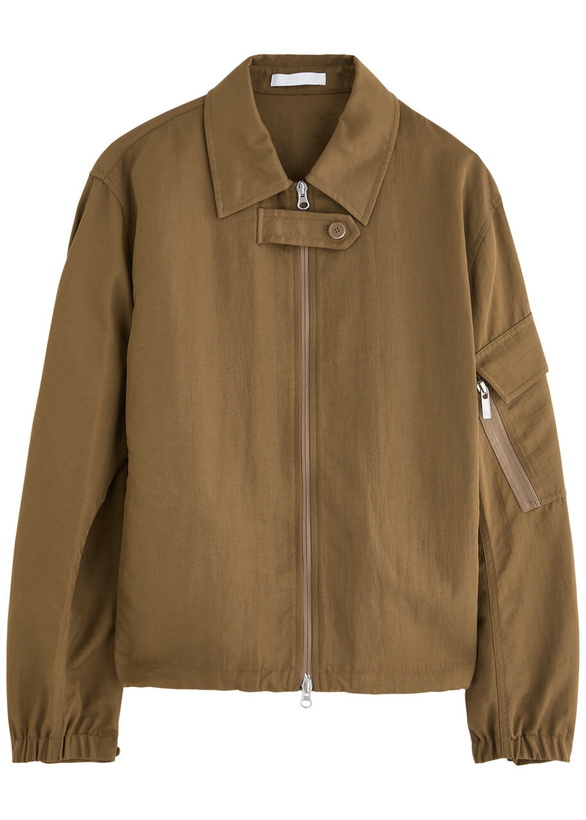 Photo: Helmut Lang MA1 Nylon Bomber Jacket Brown