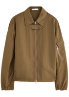 Helmut Lang MA1 Nylon Bomber Jacket Brown