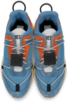 Diesel Blue & Orange S-Serendipity Lace Sneakers