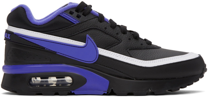 Photo: Nike Black & Purple Air Max BW OG Sneakers