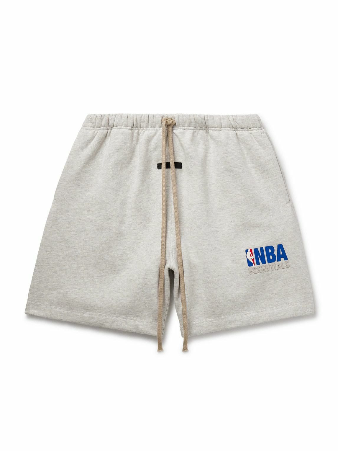 FEAR OF GOD ESSENTIALS - NBA Straight-Leg Appliquéd Cotton-Blend