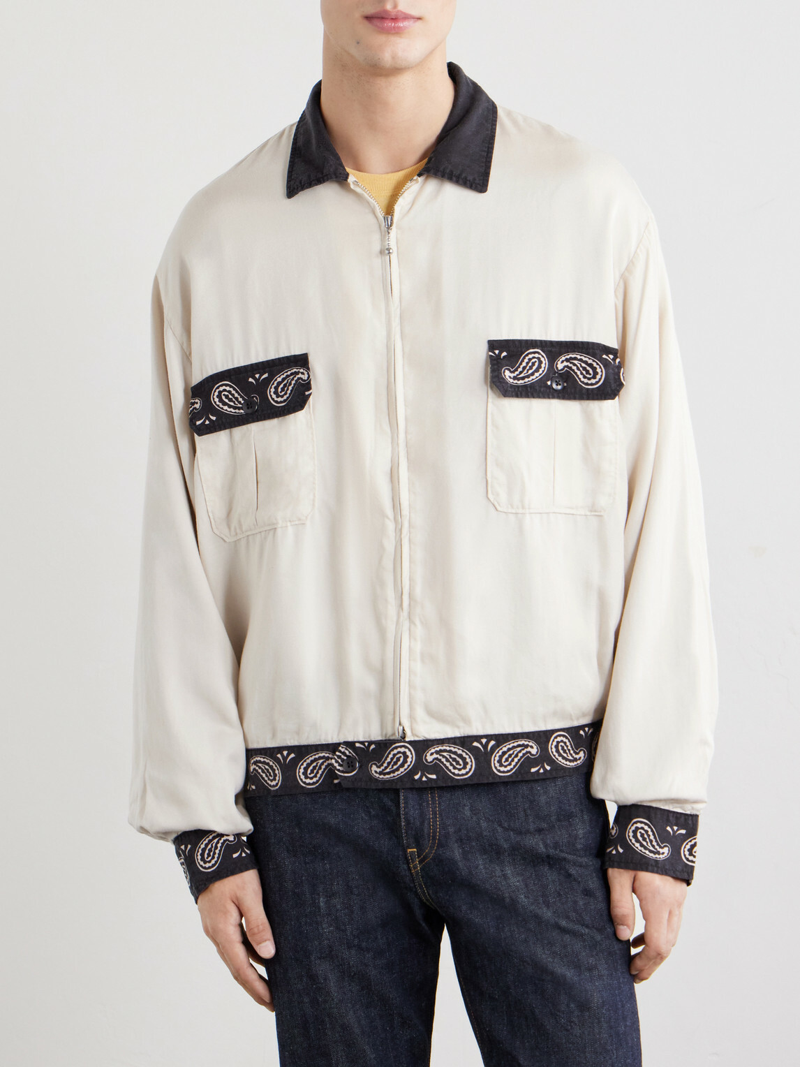 KAPITAL - Rayon Twill jacket - Neutrals