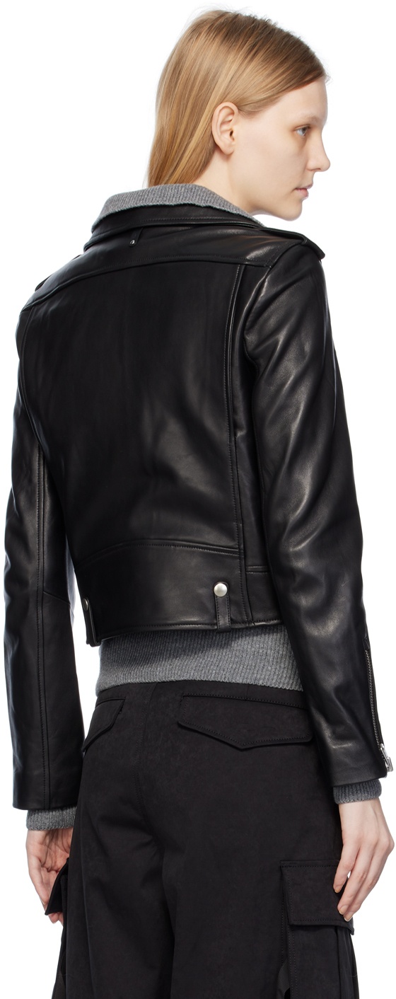 MACKAGE Black Baya Leather Jacket Mackage