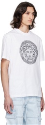 Versace White Medusa Sliced T-Shirt