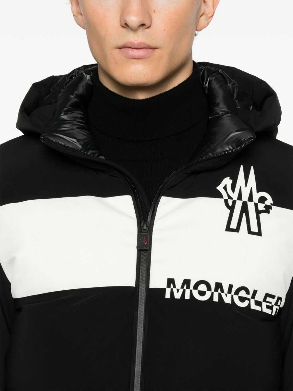 Moncler Grenoble Black Polyamide Full-Length Jacket