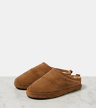 Balenciaga Alaska suede slippers