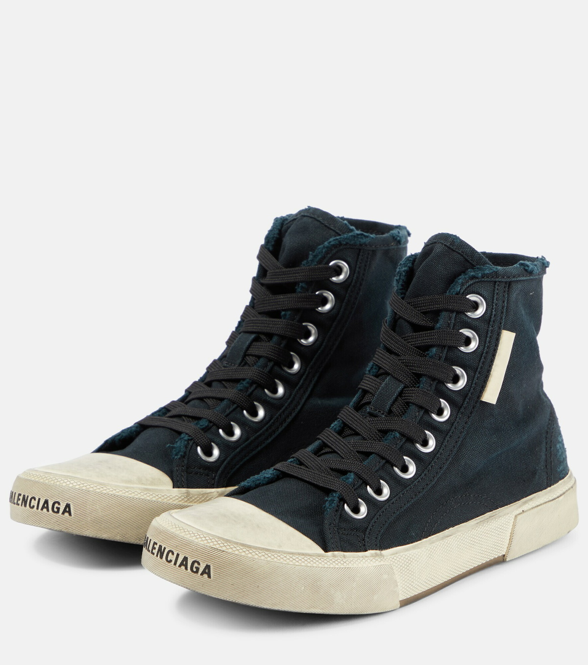 Balenciaga - Paris distressed high-top sneakers Balenciaga