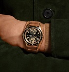 Montblanc - 1858 Geosphere Limited Edition Automatic 42mm Bronze and Leather Watch, Ref. No. 117840 - Brown