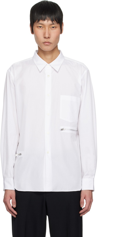 Photo: Comme des Garçons Homme Deux White Cotton Broad Shirt