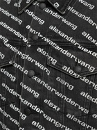 ALEXANDER WANG - Falling Back Logo Cotton Denim Jacket