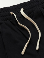 Palm Angels - Straight-Leg Striped Crochet-Trimmed Cotton-Piqué Track Pants - Black