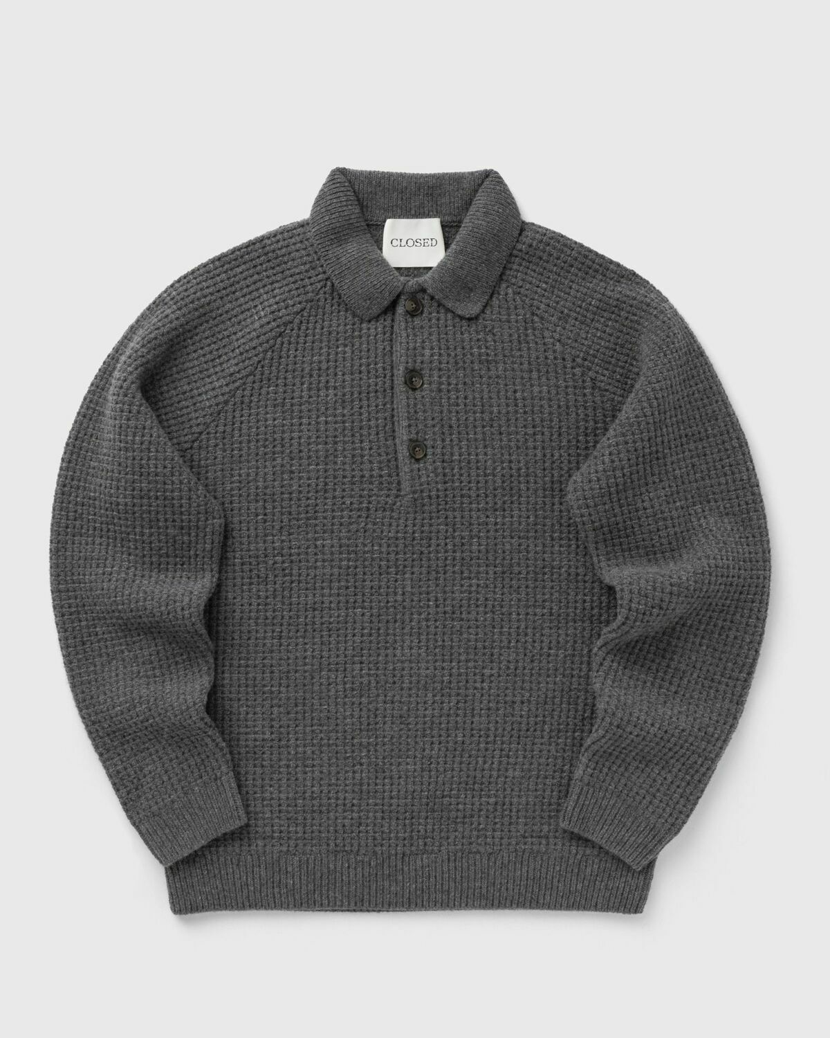 CLOSED KNITTED POLO Grey Men