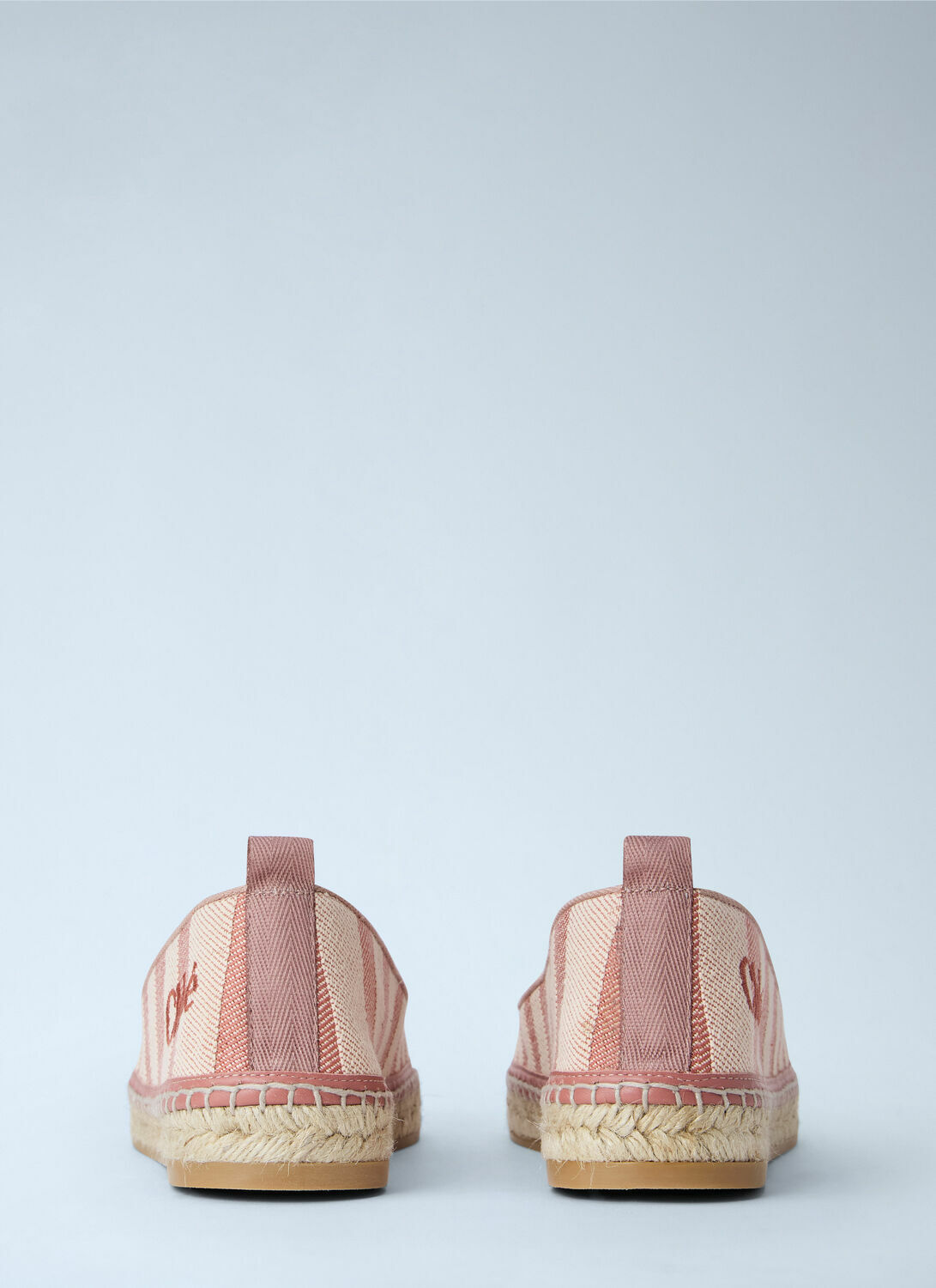 Chloé Isla Striped Canvas Espadrilles