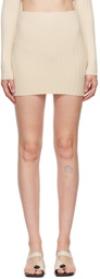 COTTON CITIZEN Off-White Capri Miniskirt
