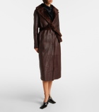 Yves Salomon Belted reversible shearling coat