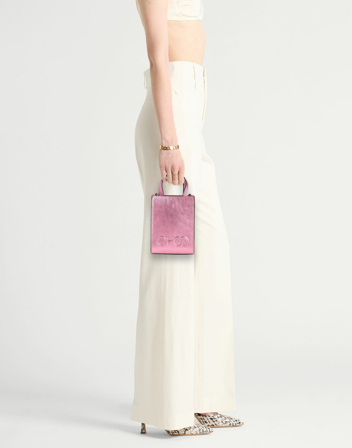Jimmy Choo Womens Handbag Fuchsia