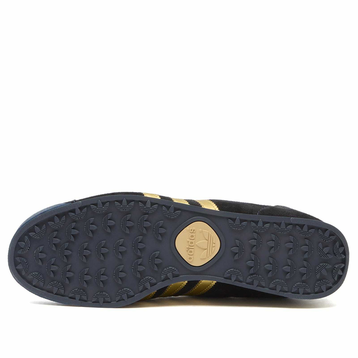 Adidas Men's x SPZL Samoa II Sneaker in Tech Indigo/Matte Gold/Night Indigo