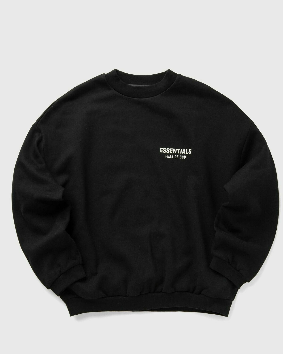 Fear of God Essentials FLEECE CREWNECK Black Mens Sweatshirt