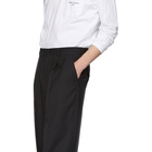 Comme des Garcons Homme Black Tropical Wool Trousers