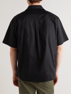 True Tribe - Pablo Resort Camp-Collar Cotton-Sateen Shirt - Black