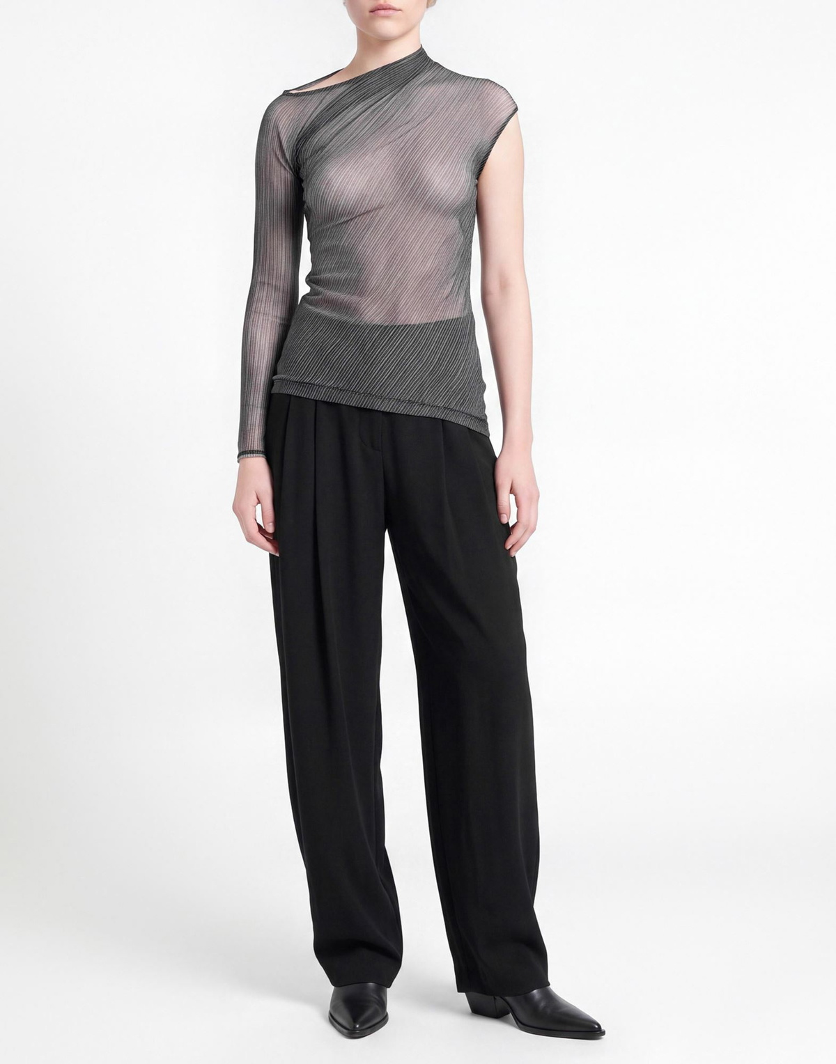 Courrèges Womens Top Charcoal