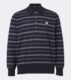 Wales Bonner Beam striped wool polo sweater
