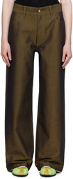 Stanley Raffington Navy & Yellow Two Tone Jeans
