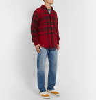 Engineered Garments - Button-Down Collar Checked Cotton-Flannel Shirt - Men - Red