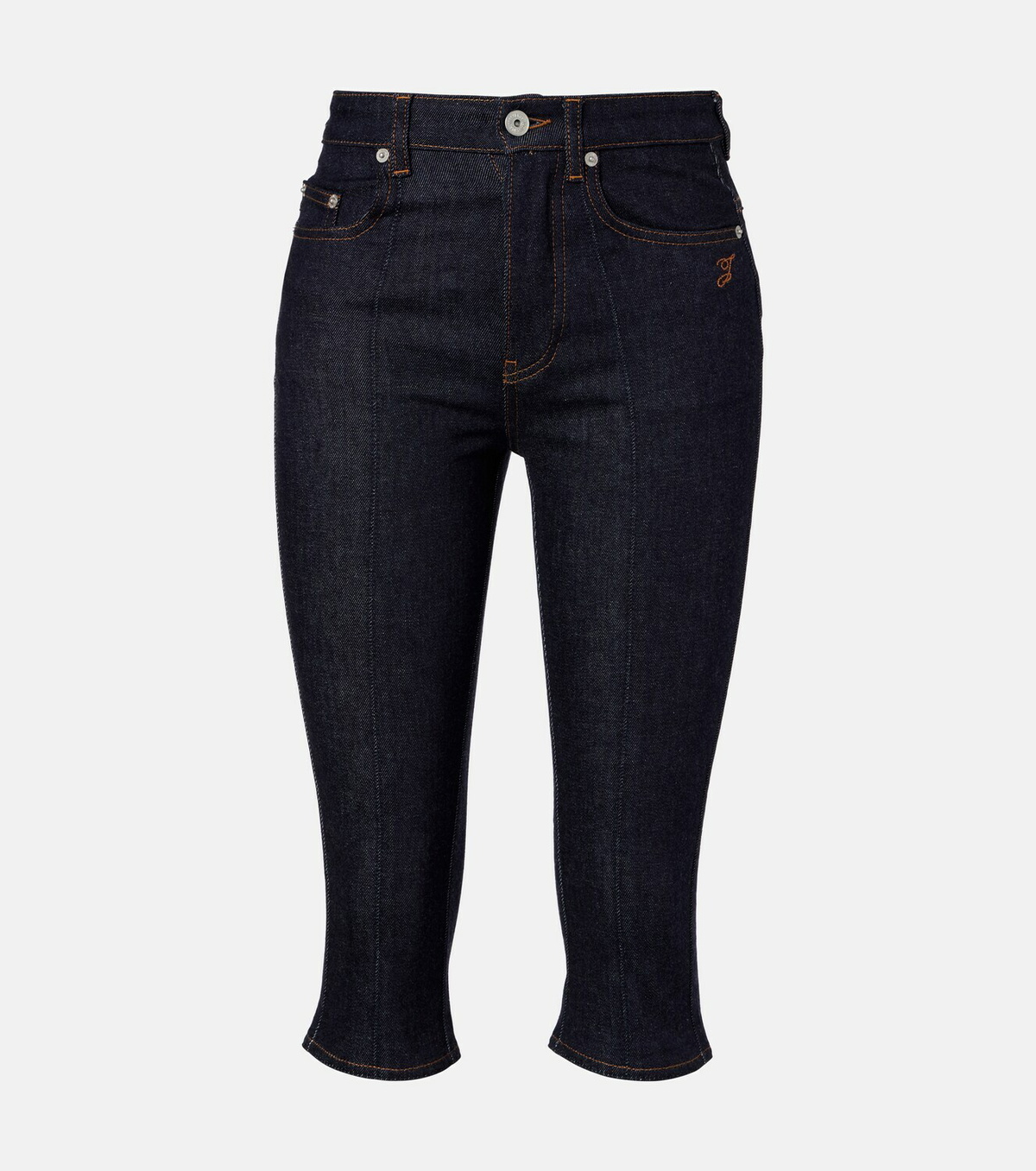 Jacquemus Logo capri jeans