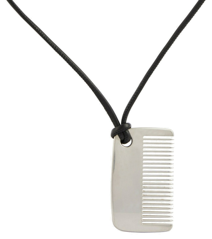 Photo: The Row Comb leather and brass necklace