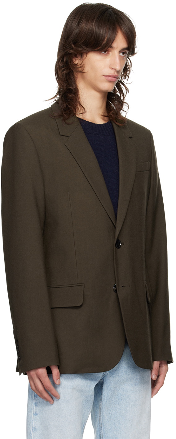 AMI Paris Brown Two Button Blazer