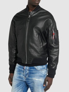 DSQUARED2 Cyprus Leather Bomber Jacket