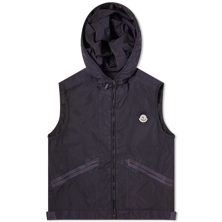 Photo: Moncler Touques Hooded Garment Dyed Gilet