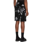 mastermind WORLD Black Allover Skull Shorts