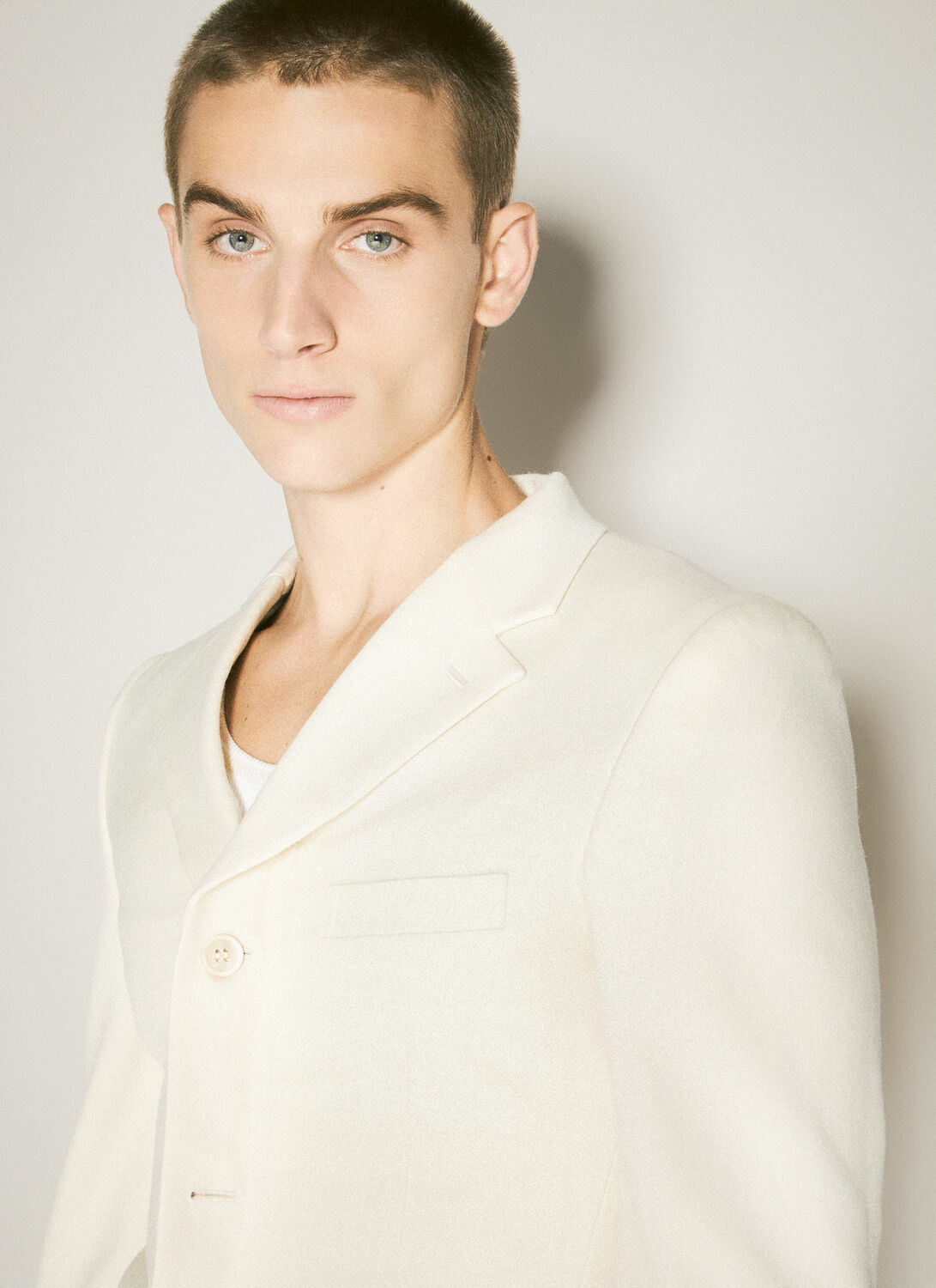 Comme des Garçons Homme Plus Single-Breasted Wool-Blend Blazer
