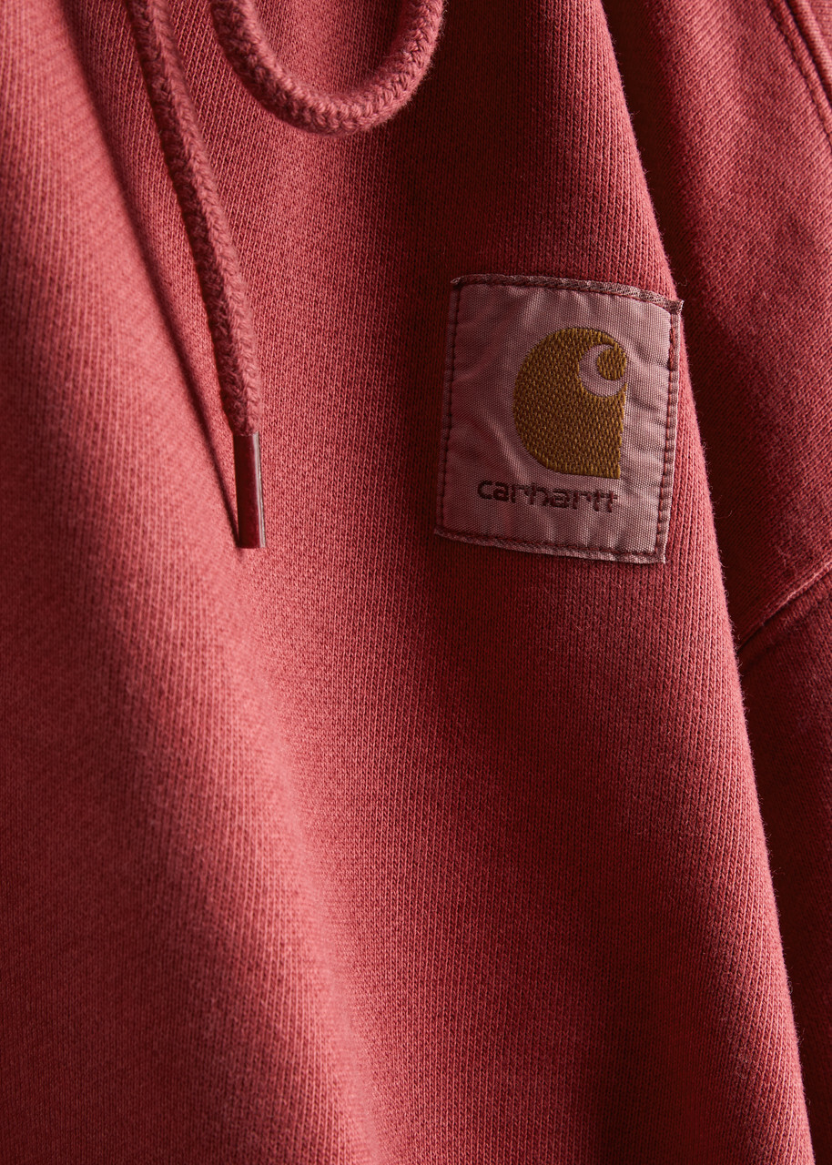 Carhartt Wip Vista Hooded Cotton-blend Sweatshirt Red