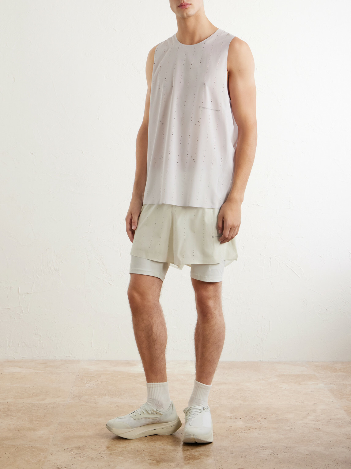 On - Post Archive Faction Zero Singlet Recycled-Jersey Running Top - Neutrals